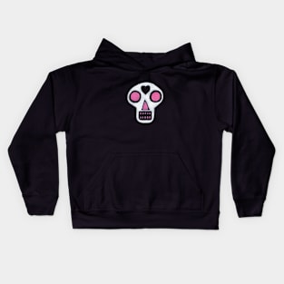 Santa Muerte Pink Kids Hoodie